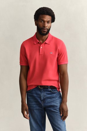 GANT Herren Regular Fit Piqué Poloshirt (XXXL) Rot