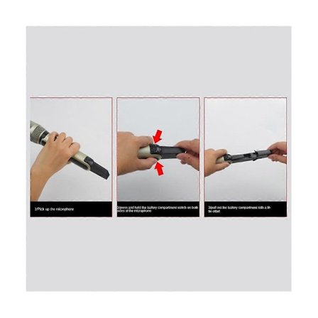 Trådløs Mikrofon Dynamisk UHF Hjemmestudioopptak for Datamaskinlyd Profesjonell DJ Høyttaler Co