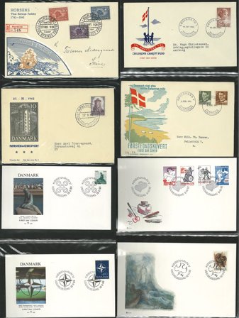 Danmark til 2003 - Samling af FDC'er i 7 album