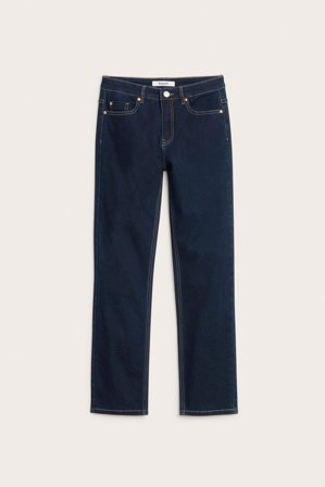 Kappahl | Straight jeans mid waist Mørk denim 42 | Mørk denim