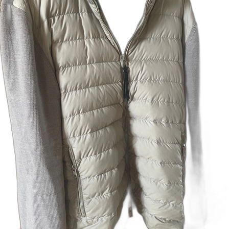 Woolrich grå quiltad cardigan