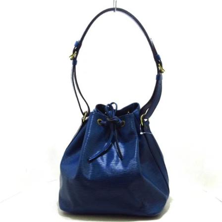 Louis Vuitton Vintage, Pre-owned Leather Shoulder Bag Blauw, Dames, Maat:ONE Size