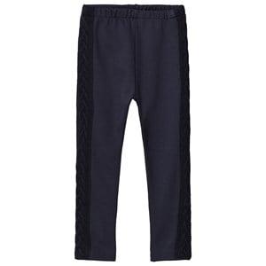 Dr Kid Navy Knit Detail Leggings 24 months - Bottoms - 24 months - Navy