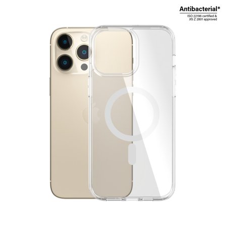 PanzerGlass HardCase Transparent w. White MagSafe iPhone 14 Pro Max