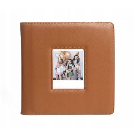 Album - samlarhäfte - blad Loveinstant fotoalbum för 288 Fuji Instax Wide 400/300/Polaroid 600/Now/Brun