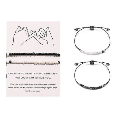 Distance Armbånd, til Par, Bedste Ven Armbånd Gaver Kæreste Kæreste, Ham og Hende, Kvinder Mænd - Aya