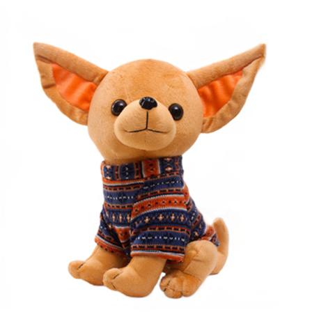 40 Cm Söt Klänning Chihuahua Plyschleksak Mjuk Hundstoppad Docka