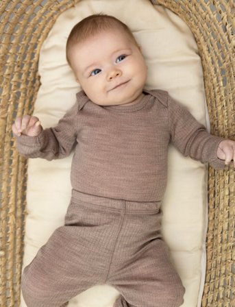 Smallstuff Legging, Soft Powder Drop Needle, Merino Wool - Beige - 48