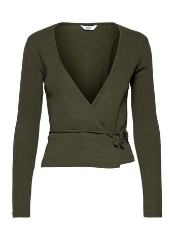 Enally Ls V-N Tee 5314 Blus Långärmad Svart Envii