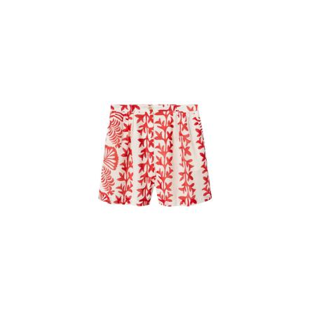 Mango Printed cotton-blend shorts röd, Dam, Dam, Storlek: M