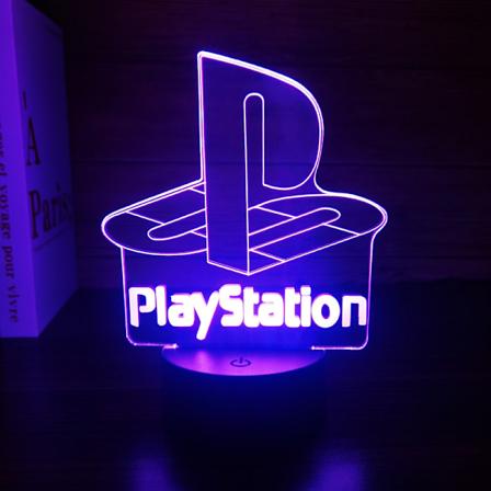 Luova pelikokemuksen tunnelmavalo kaukos timell ja peliohjaimella - 3D y valo - T ydellinen joulu- ja syntym p iv lahja miehille PLAY-4