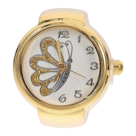 1 st Fjärilar Fingerklocka Fingerring Klocka Ringdesign Klocka Fingersmycke[D]