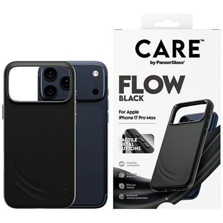 CARE by PanzerGlass Feature FLOW MagSafe-fodral för iPhone 17 Pro Max - Svart
