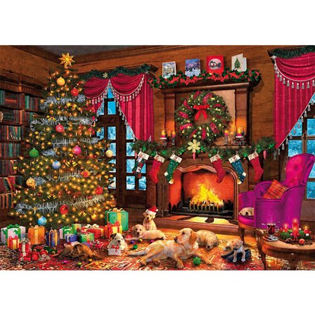 US 1000-brikkers puslespil til voksne og børn, 1000-brikkers træpuslespil, jul og helligdage [YDE]