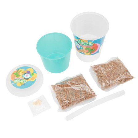 Liten kruka Plant Odlingssats Gör det själv Fröplanteringskopp Plantskola Kruka med Jord Barn Experiment Leksak Gurka