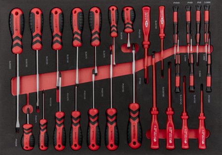 PELA 497996 Skruvmejselsats 27 delar, Skruva