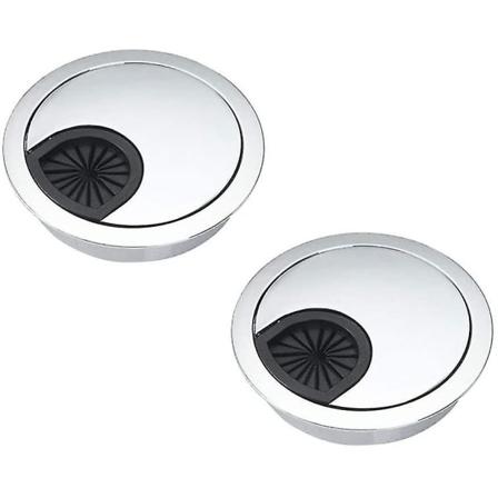 2 x Sinkronisert sinkronisert kabelgjennomføring i sinklegering, 80 mm sinkronisert kabelgjennomføring