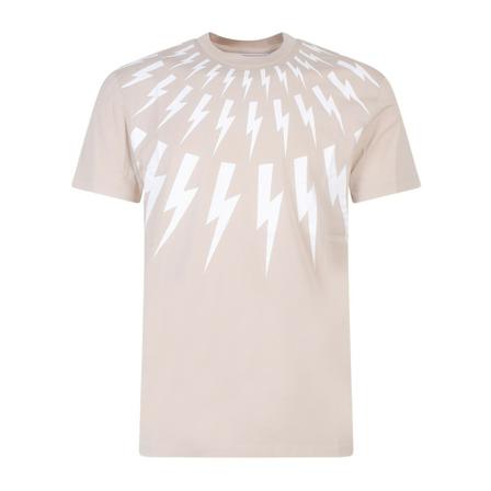Neil Barrett, T-Shirt Beige, Heren, Maat:M