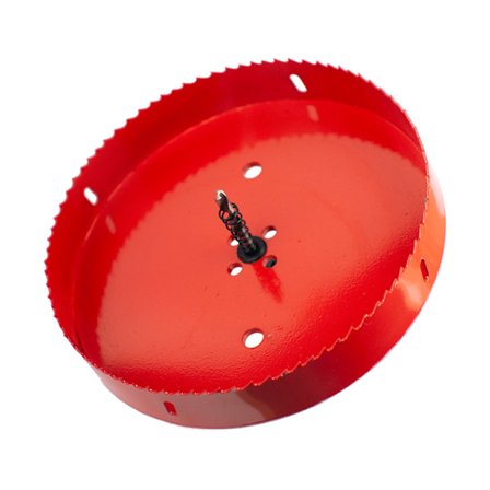 Metallhålsåg med sexkantig skaft och borr, M42 HSS, röd, 110mm