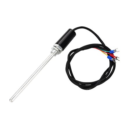 Pt100 Type Temperatur Termoelement Sensor Probe Med Rustfrit Stål Kabel (150mm)
