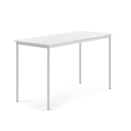 Tisch BORÅS, 1600x700x900 mm, Laminat weiß, weiß