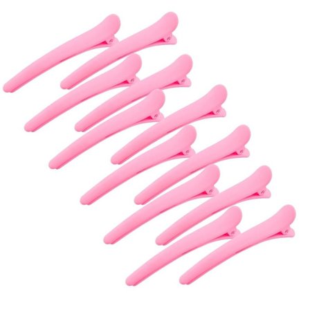 12 stk hårklemmer for styling seksjonering, 3,1 tommer matte alligator hårklemmer hårspenner ingen brett andenebb hårklemme