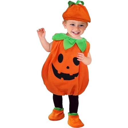 Baby Halloween græskar kostume, drenge fest cosplay tøj (L)