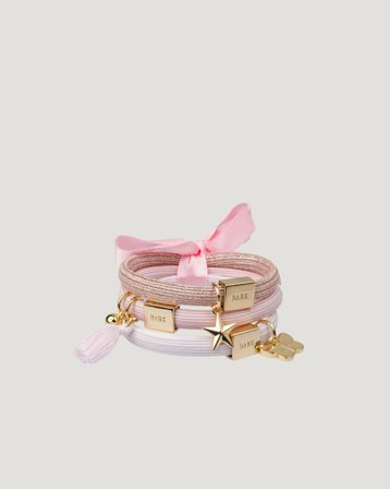 Dark Department Hair Ties 3 pk Charm Combo Rosa Accessoarer Tjej - Kids Brand Store