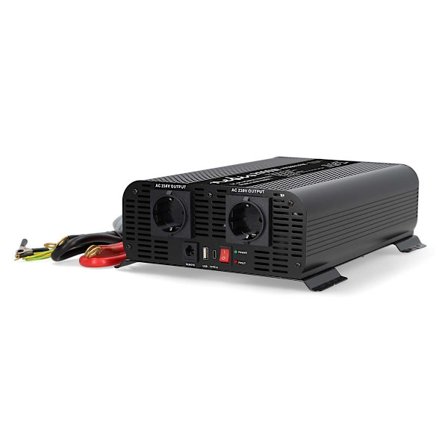 2000W Pure Sine Wave Power Inverter, 12V DC til 230V AC
