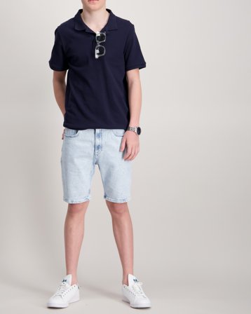 Calvin Klein CLEAN SKY BLUE REG. DENIM SHORTS Blauw Shorts Jongens - Kids Brand Store