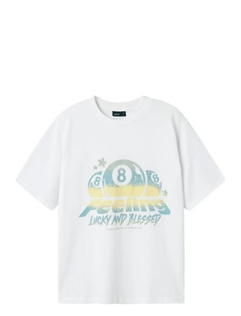 Nlmfeelin Ss L Top White LMTD