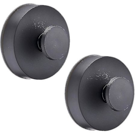 Sæt med 2 Sorte Sugkopper til Badeværelseshåndklæder