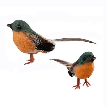 12 STK kunstig fugl modell Little Bird Vivid Feather Bird