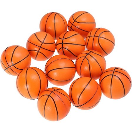 Basketball Stressbolde Mini Basketball Til Børn Lille Blød Basketball Sportsfest Dekoration Favør Godbidder Legetøj 12stk [DmS]
