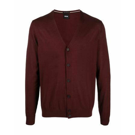 Hugo Boss V-neck Strik Rød, Herre Strik, Størrelse: 2XL