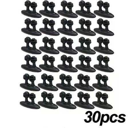 Bil Kabelholder Kabelstyring til Mobiltelefon Oplader Kabel Linje Lås Klemme Selvklæbende Holder Hjemmekontor Organizer