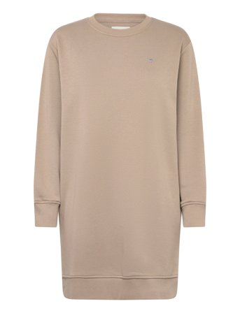 GANT Shield C-Neck Sweat Dress - Beige - XS