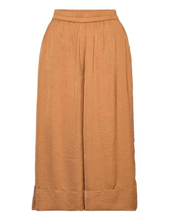 Minga New Trousers Vide Bukser Brun Second Female