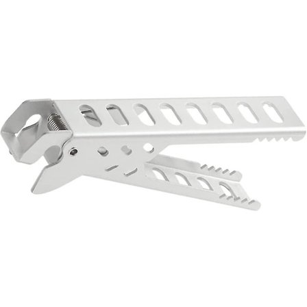 Varmeplade Klemme Skål Klemme Rustfrit Stål Mad Klemme Gryde Løfter Varmeplade Klemme Med Greb Til Mikrobølgeovn Luftfryser (sølv) (1 stk)