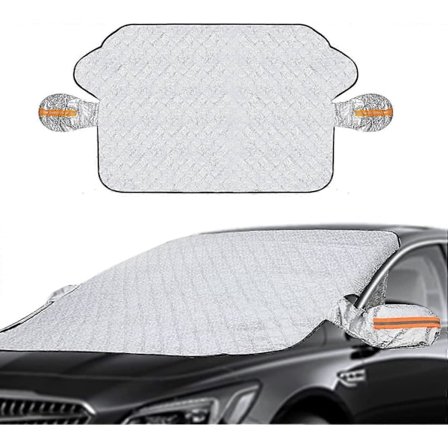 Bilfrontrutedeksel, Solskjerm til bil, Magnetisk Universal Bilfrontrutedeksel Anti-UV Anti-is og Anti-frost, 145 X 113cm