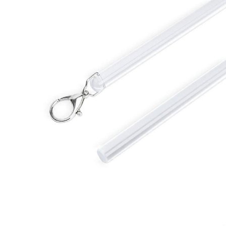 2-pakning usynlig klar gardinstang for gardinmaljer, 101 cm