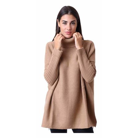 Maliparmi, Turtlenecks Bruin, Dames, Maat:ONE Size