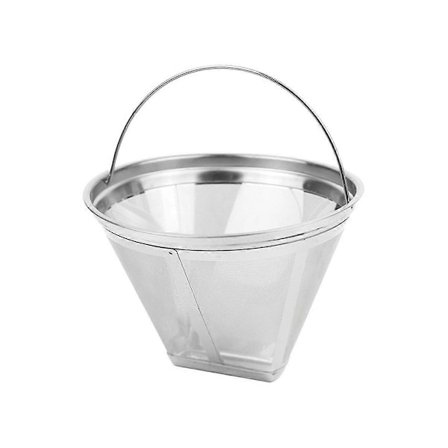 Kaffefilter Kaffemaskine Genanvendelig Rustfrit Stål 4 Kegle Kaffefiltre til Ninja Kaffemaskine, A