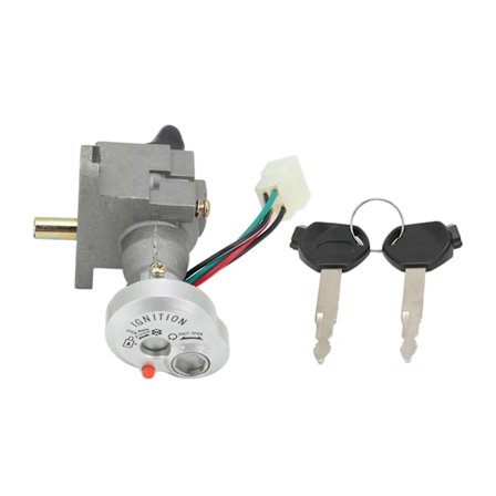 Motorcykel Tändningslås i Stållegering med 2 Nycklar Stöldskydd Ersättning för JOG 100