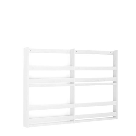 Wall mounted magazine display unit, 1200x70x800 mm, white