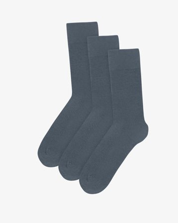 Classic Organic Sock - Petrol Blue (3-Pack) - Sustainable material - Ethical production