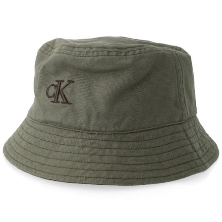 Calvin Klein - Verde bucket Sombrero - Washed Material Rev﻿ersible Deep Lichen Green Bucket @ Hatstore