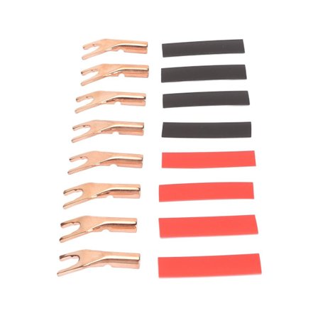 Spade-stik, kobberbelagt, dobbeltskrue, 45° lås til KLB-højttalere