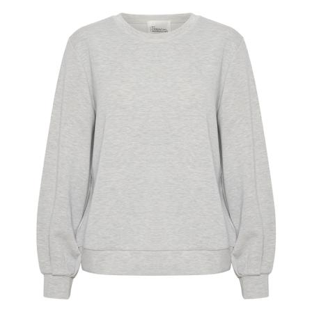 My Essential Wardrobe 23 THE Sweat Bluse Grå, Dame