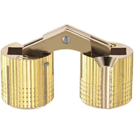 4 stk Sylindriske Skjulte Hengsler Dør Skap Møbler 16mm 180° Åpningsvinkel